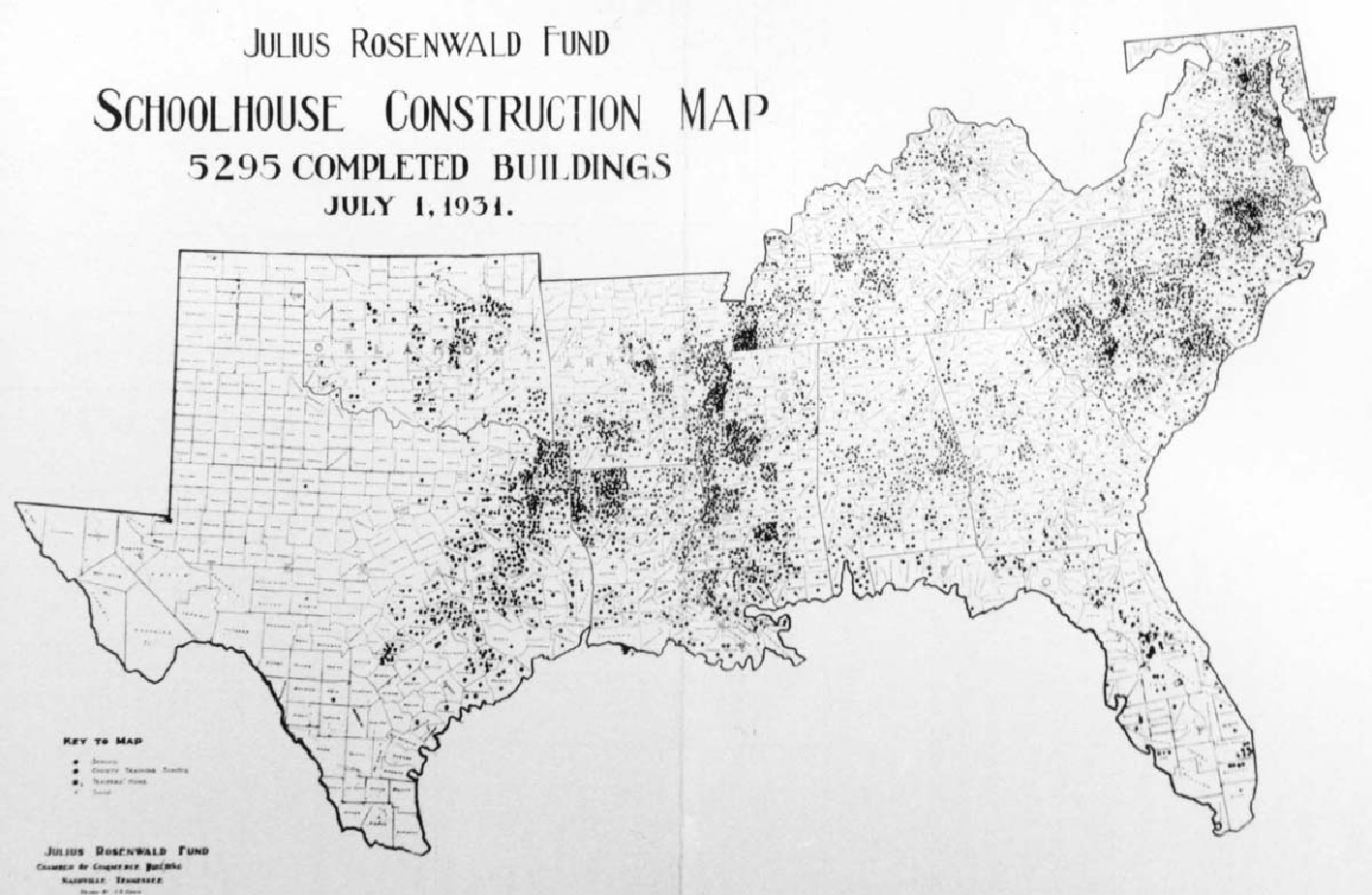 rosenwald school map