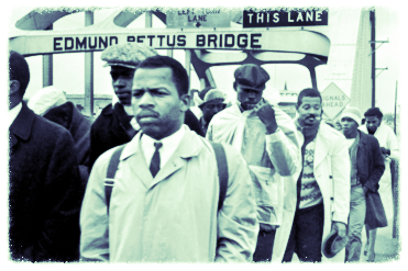 Selma50-john-lewis-on-bridge