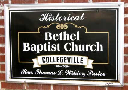 bethel plaque